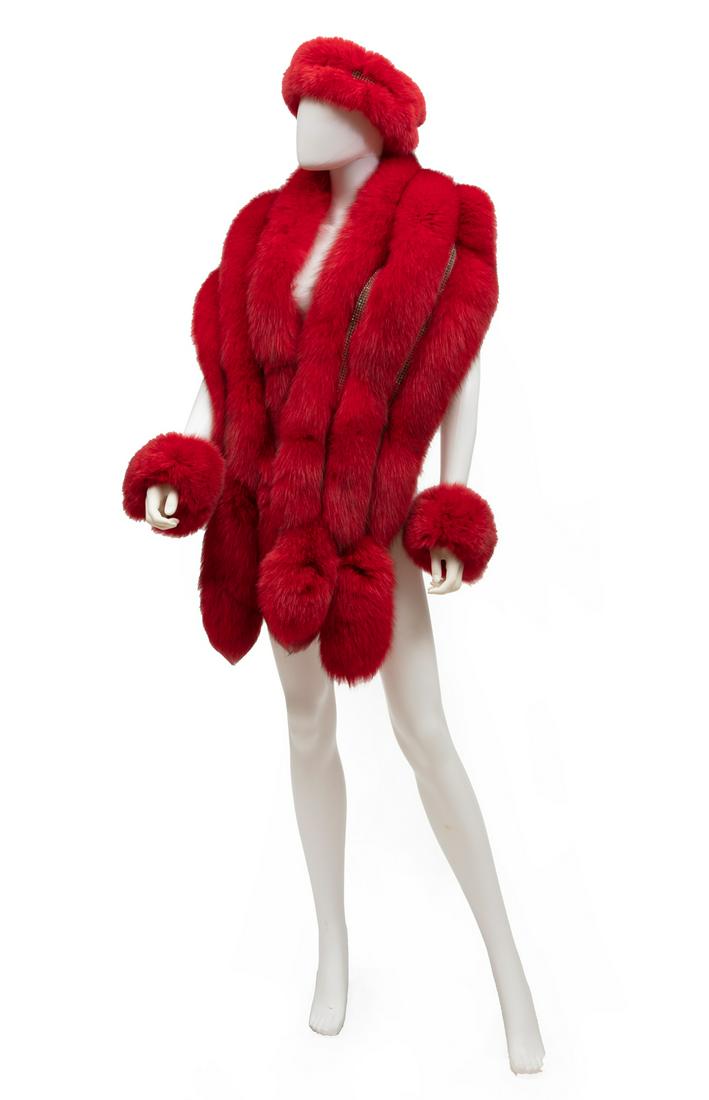 Lily & Tyler Red Arctic Fox Fur Set (1 of 5)
