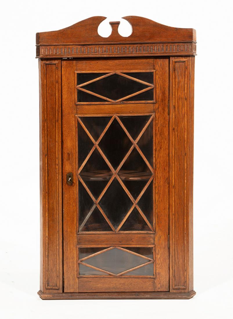 English Oak Hanging Cabinet (1 of 2)