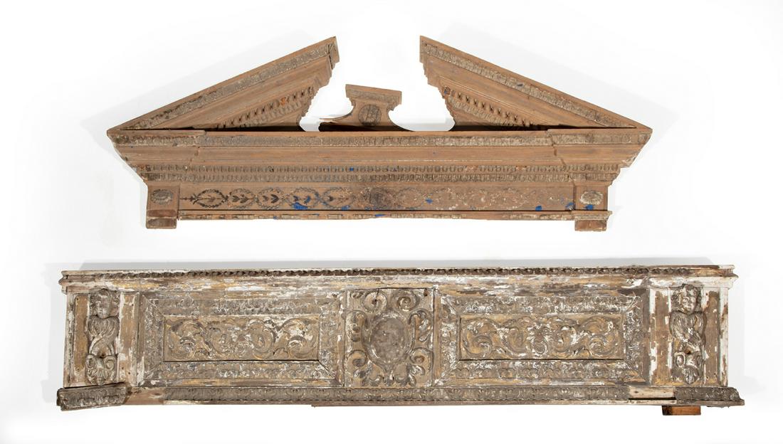 George III-Style Broken Arch Pediment (1 of 1)