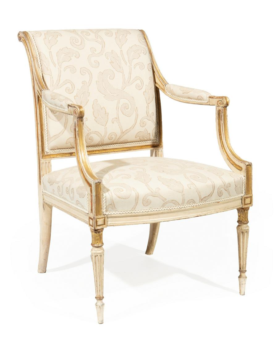 Italian Neoclassical Fauteuil (1 of 4)