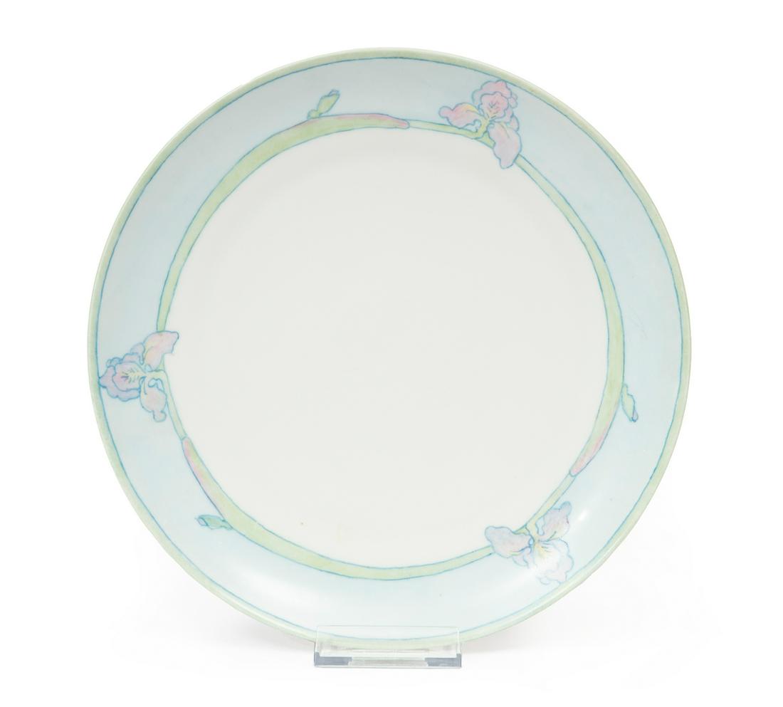 Newcomb Decorated Bavarian Porcelain Plate (1 of 3)