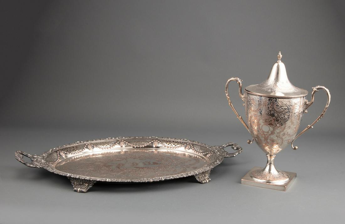 Silverplate Serving Tray (1 of 3)