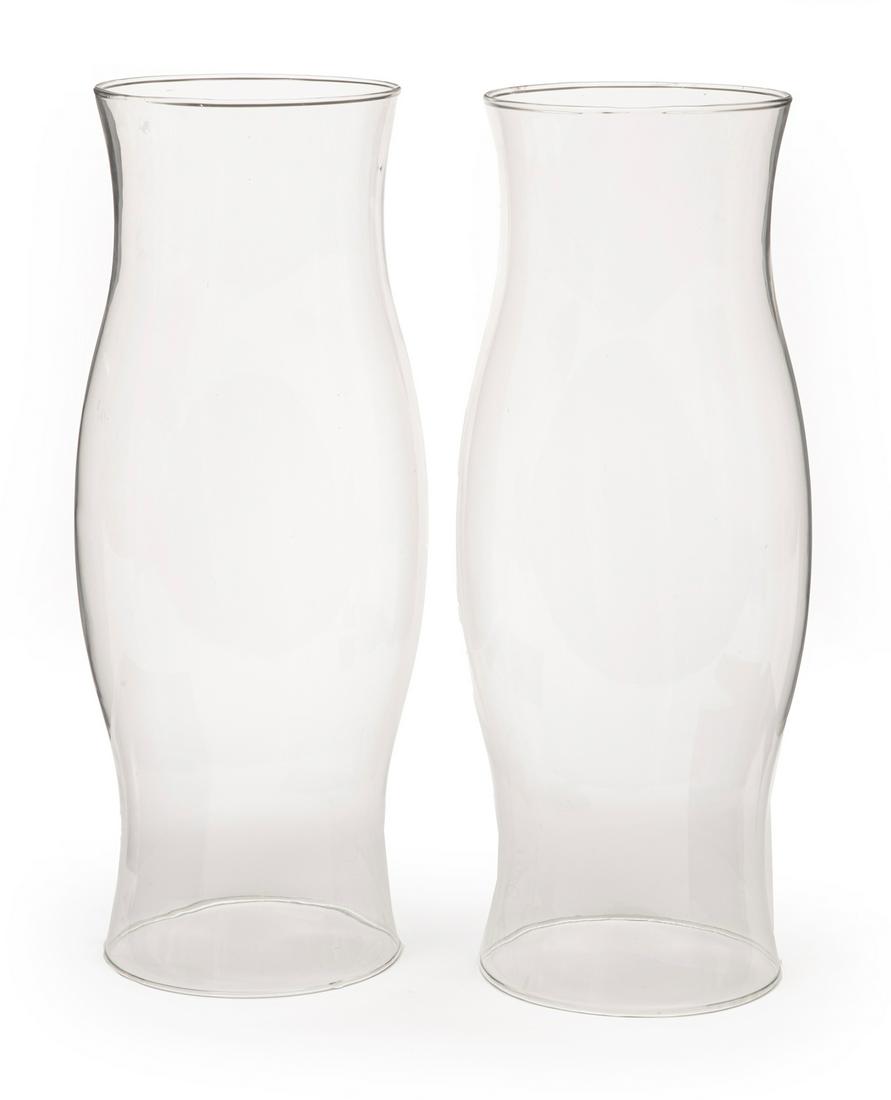 Pair of Glass Hurricane Shades (1 of 1)