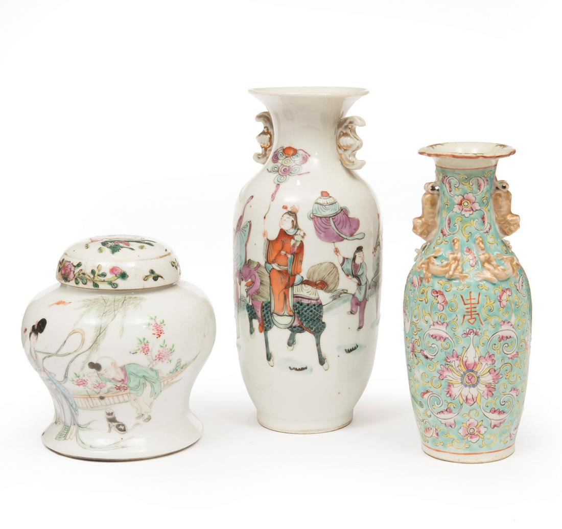 Group of Chinese Famille Rose Porcelain (1 of 2)