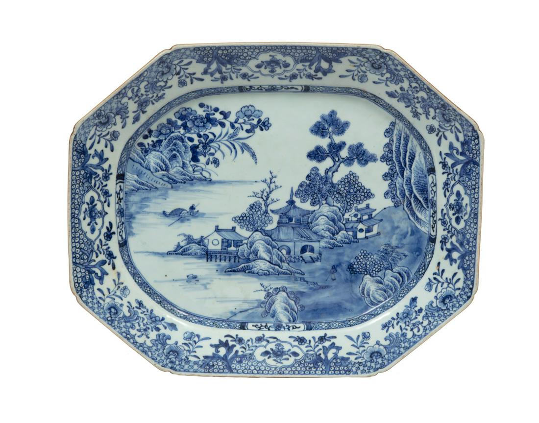 Chinese Export Porcelain Octagonal Platter (1 of 11)