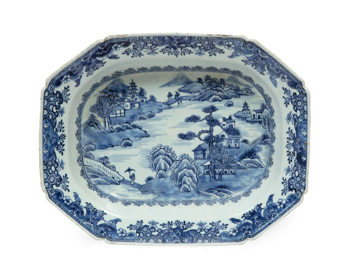 Chinese Export Porcelain Deep Dish Platter (1 of 4)