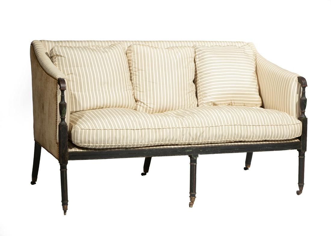 Federal Polychrome Painted Sofa (1 of 13)