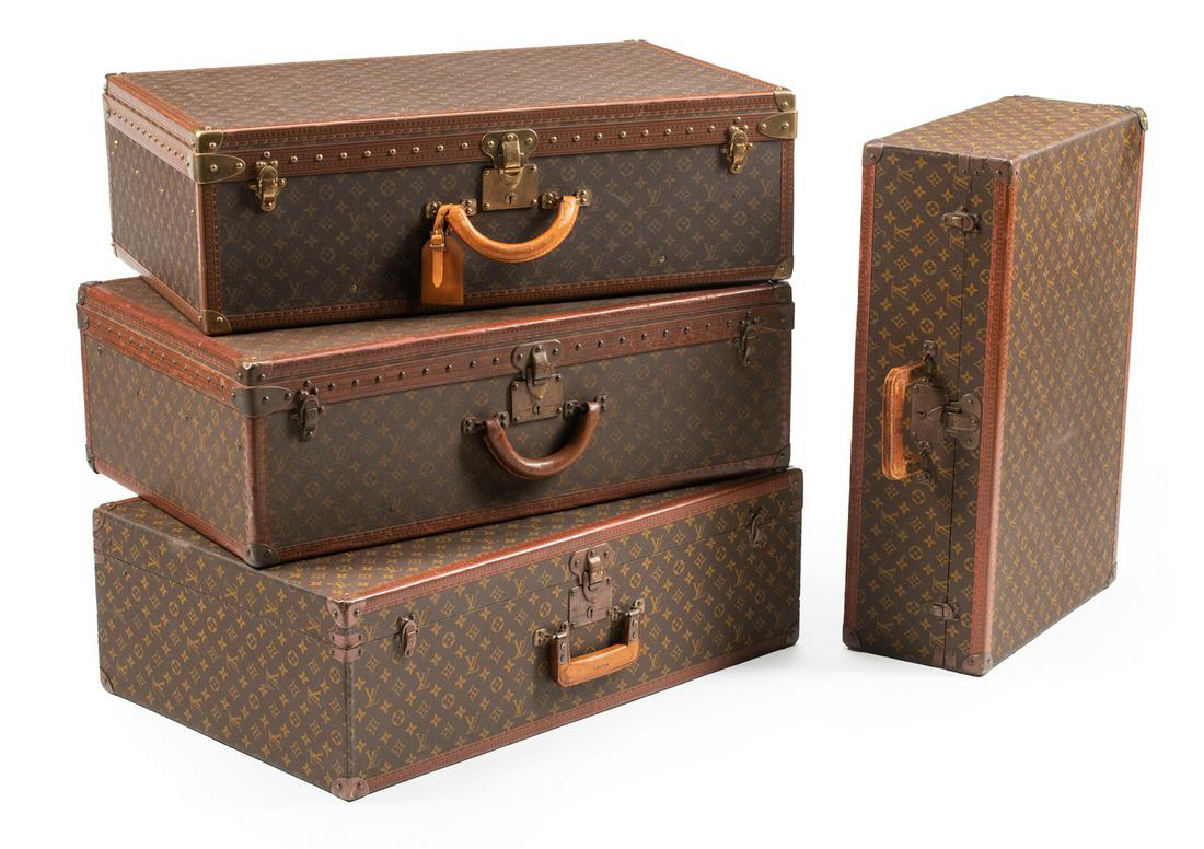 Four Vintage Louis Vuitton Suitcases (1 of 14)