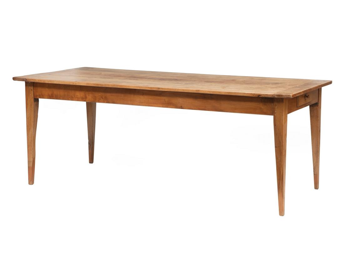 French Fruitwood Draw-Leaf Farmhouse Table (1 of 5)