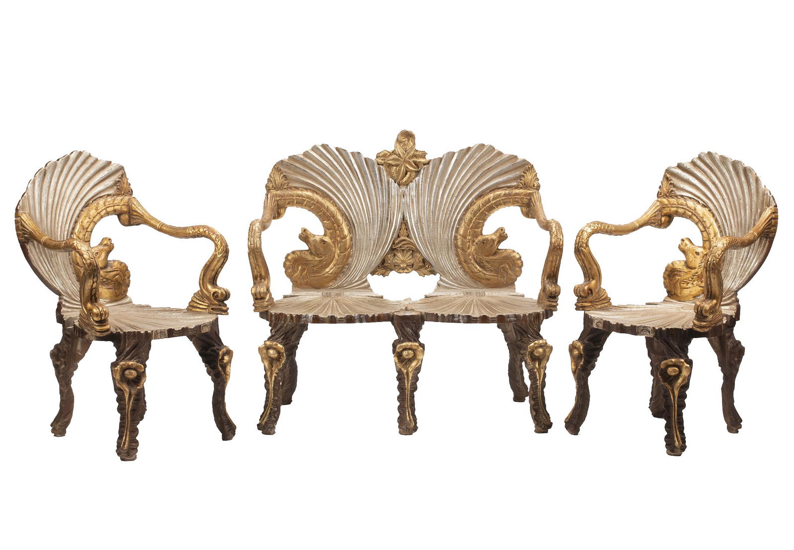 Italian Grotto-Style Three-Piece Salon Suite (1 of 4)