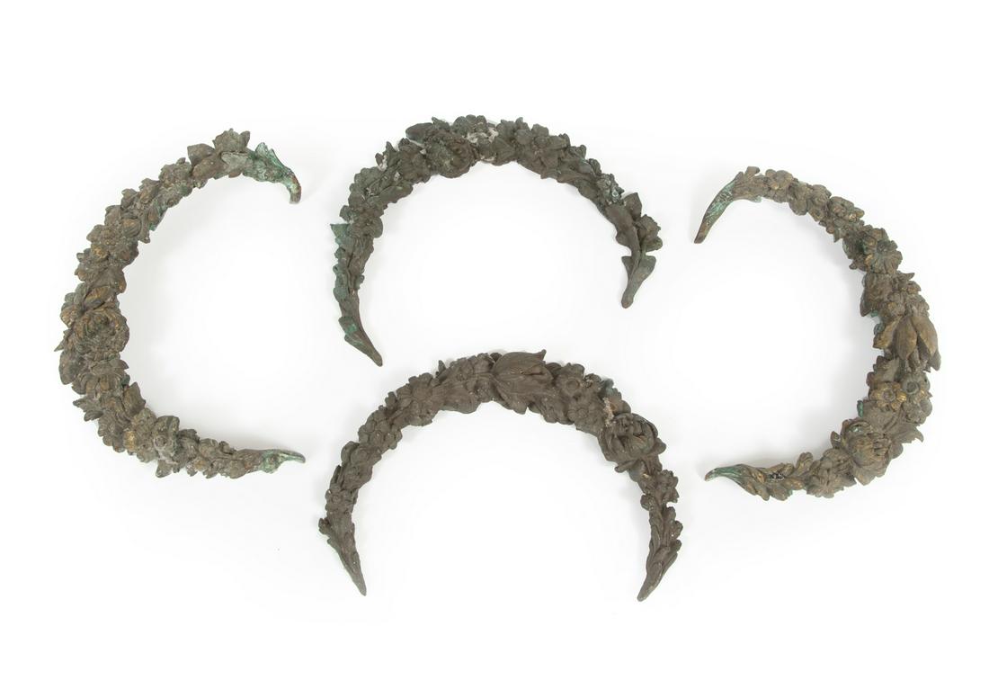 Four Continental Cast Bronze Garlands (1 of 3)