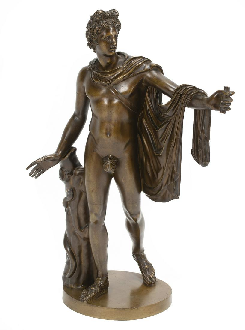 Patinated Bronze Figure of "Apollo Belvedere" (1 of 4)
