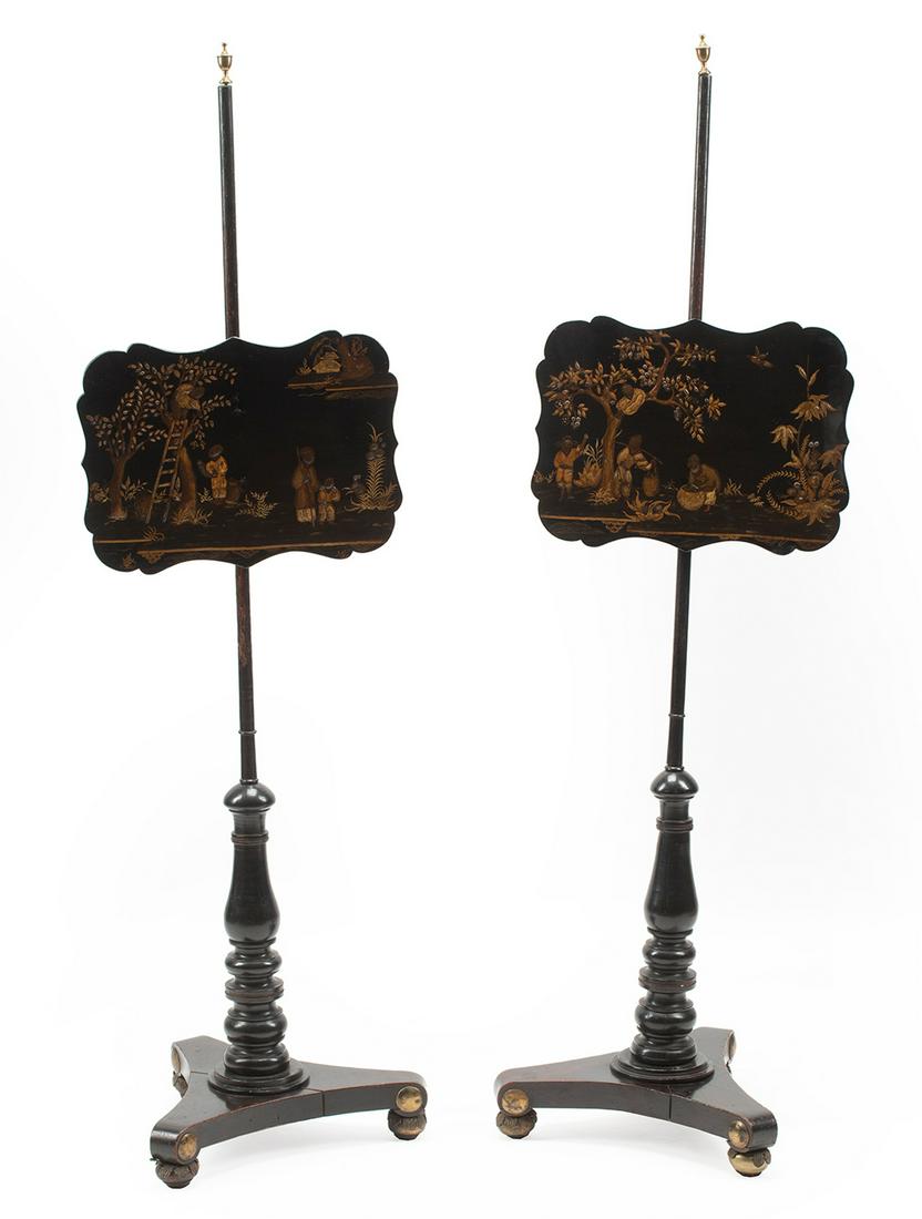 George III Chinoiserie Fire Screens (1 of 4)