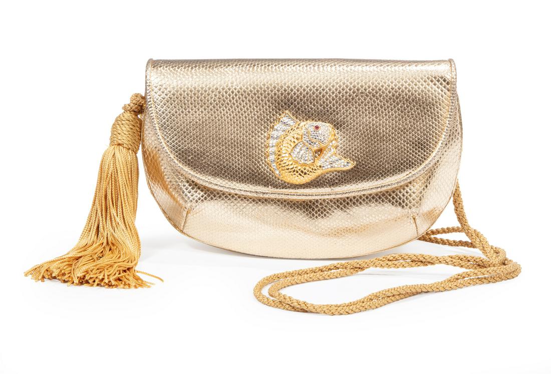 Judith Leiber Karung Leather Handbag (1 of 4)