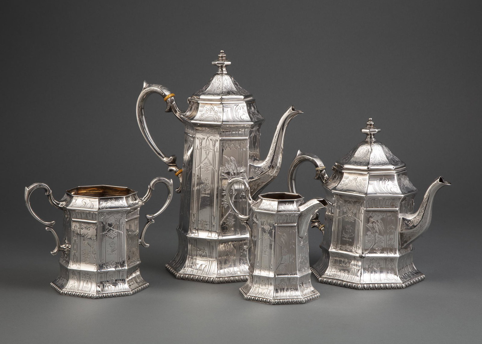 Angell Sterling Silver Coffee and Tea Service (1 of 2)