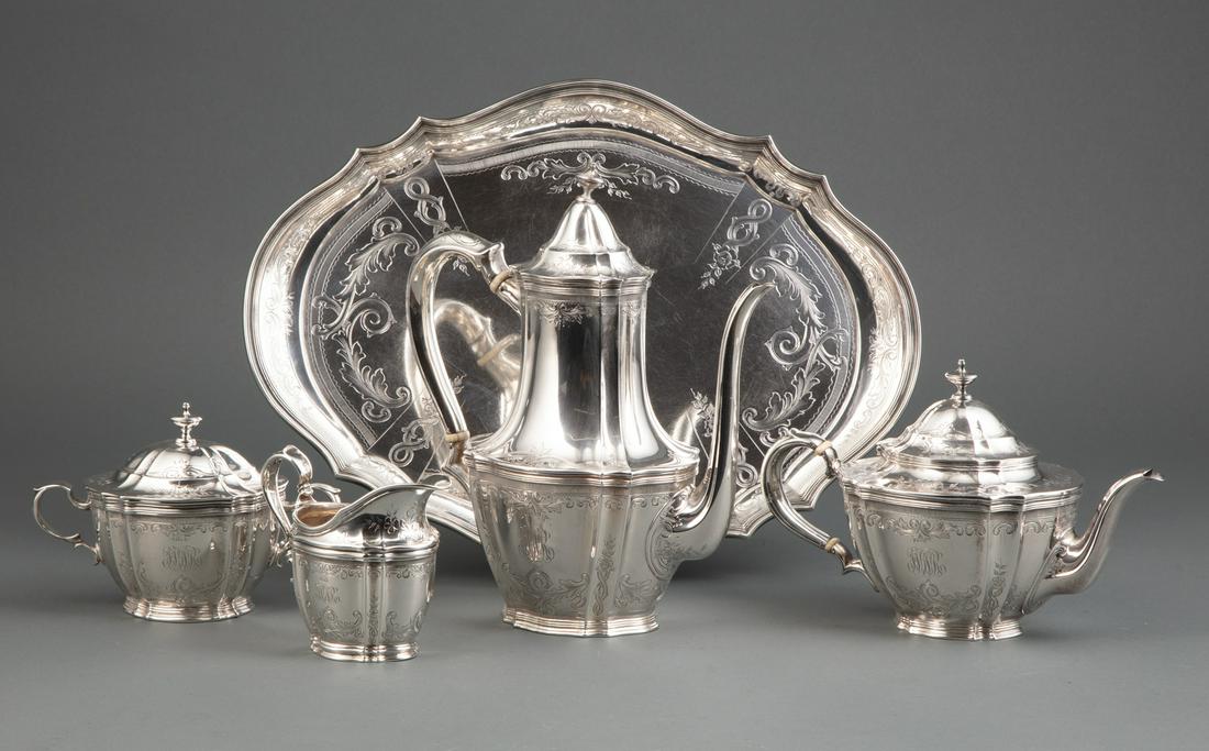 Tiffany & Co. Makers Sterling Silver Coffee & Tea Service (1 of 7)