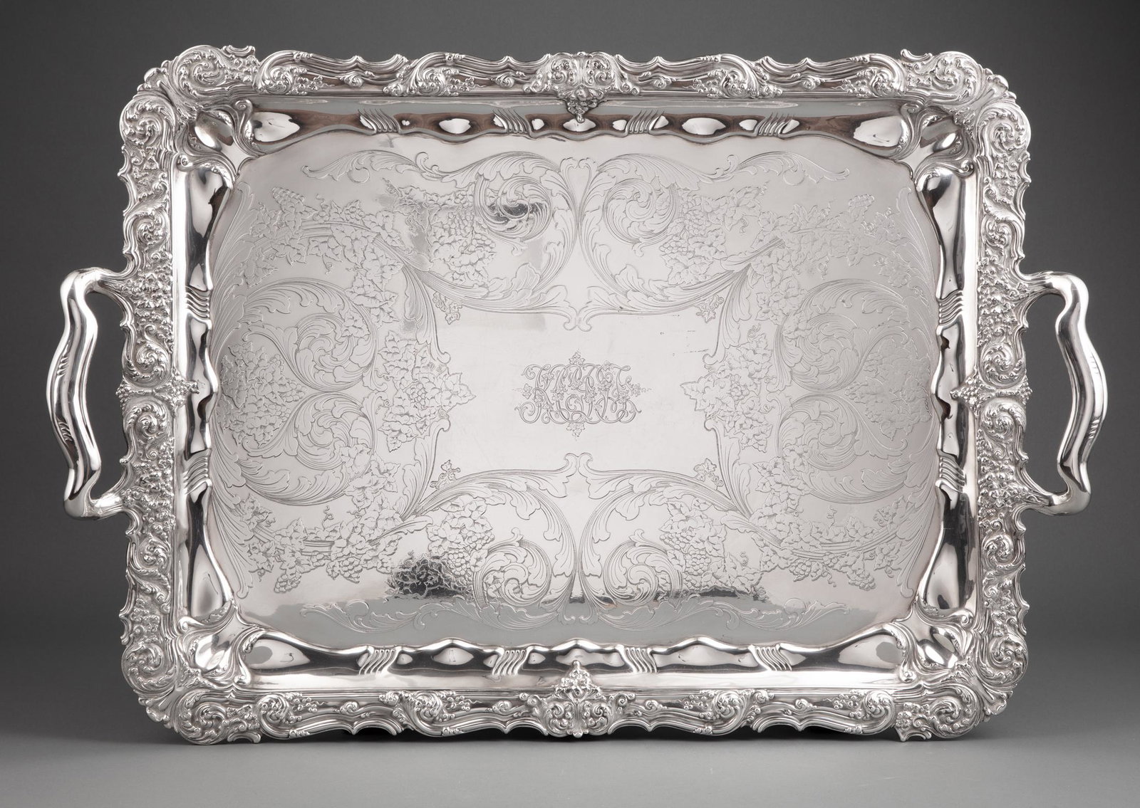Tiffany & Co. Makers Sterling Silver Tea Tray (1 of 4)