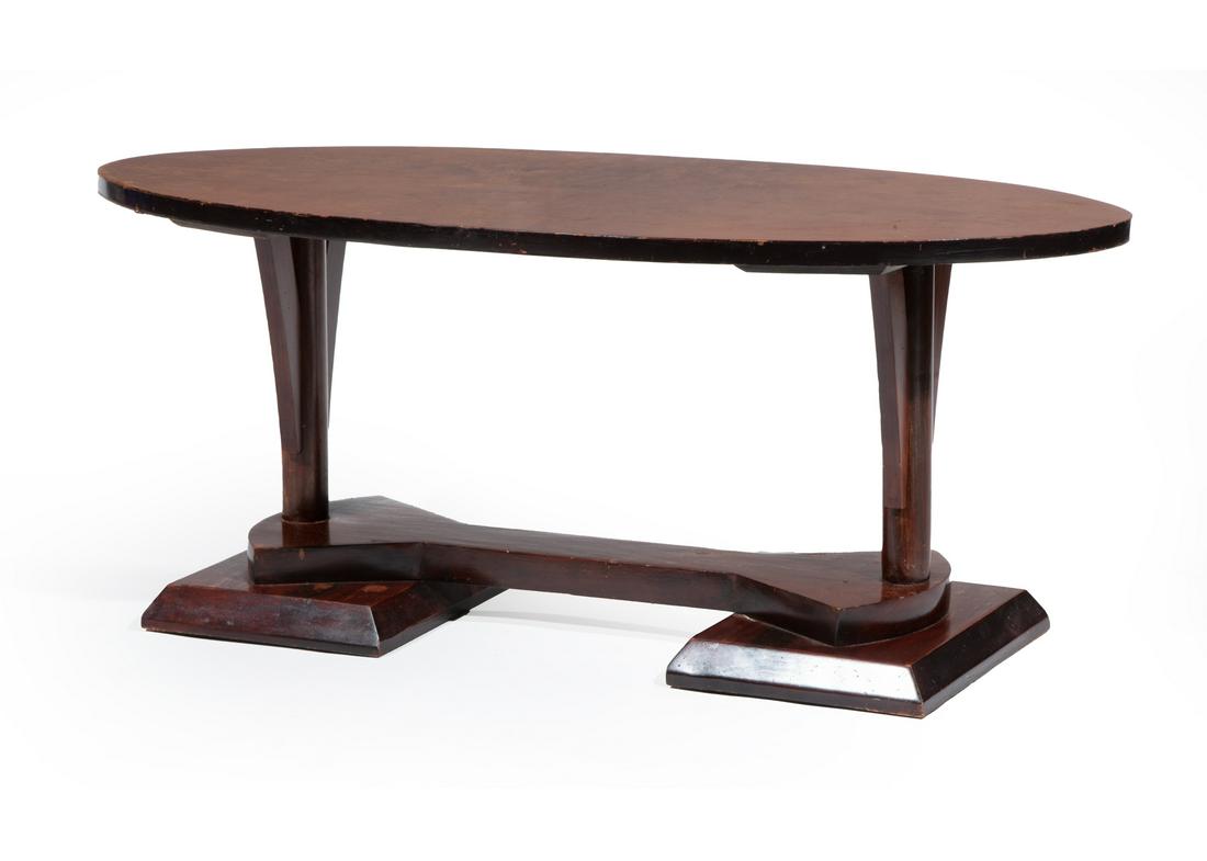 Art Deco-Style Burlwood Table (1 of 3)