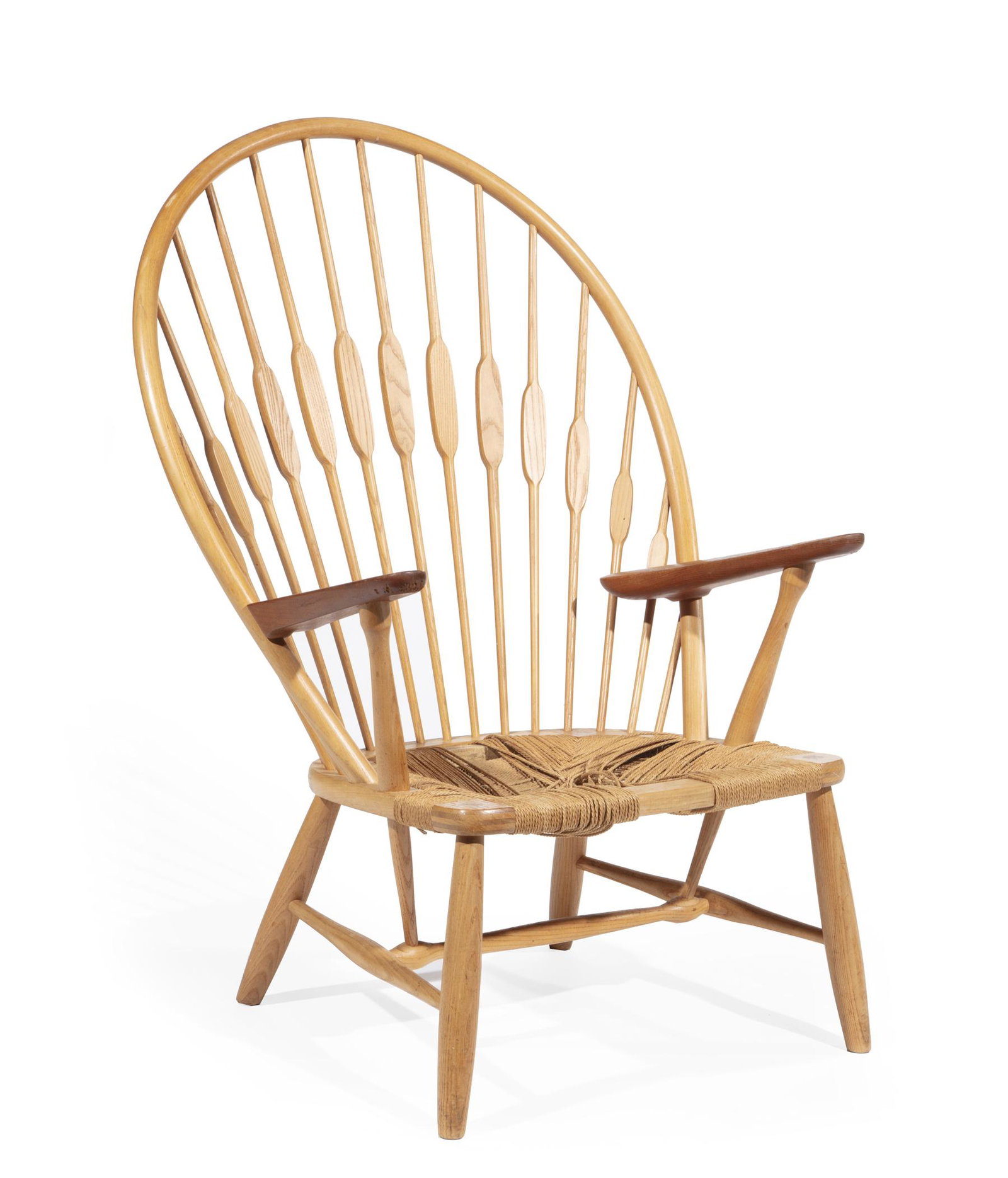 Hans Wegner Oak "Peacock" Armchair (1 of 5)