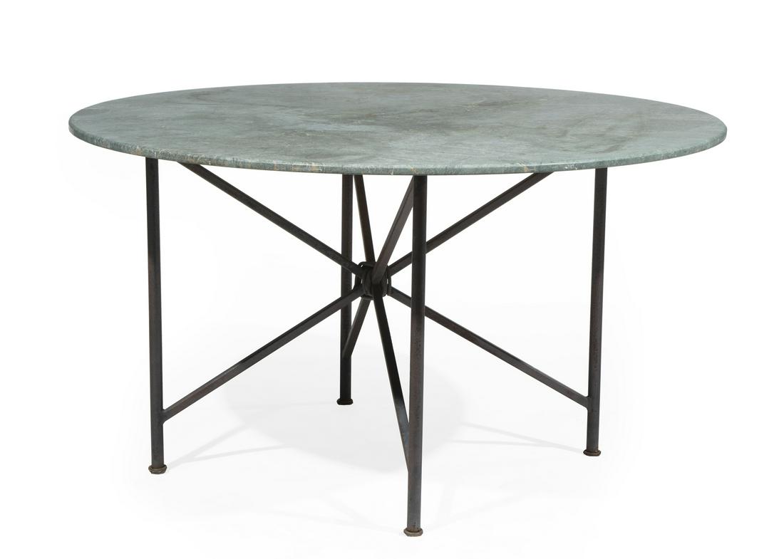 Mario Villa Metal and Marble Breakfast Table (1 of 2)