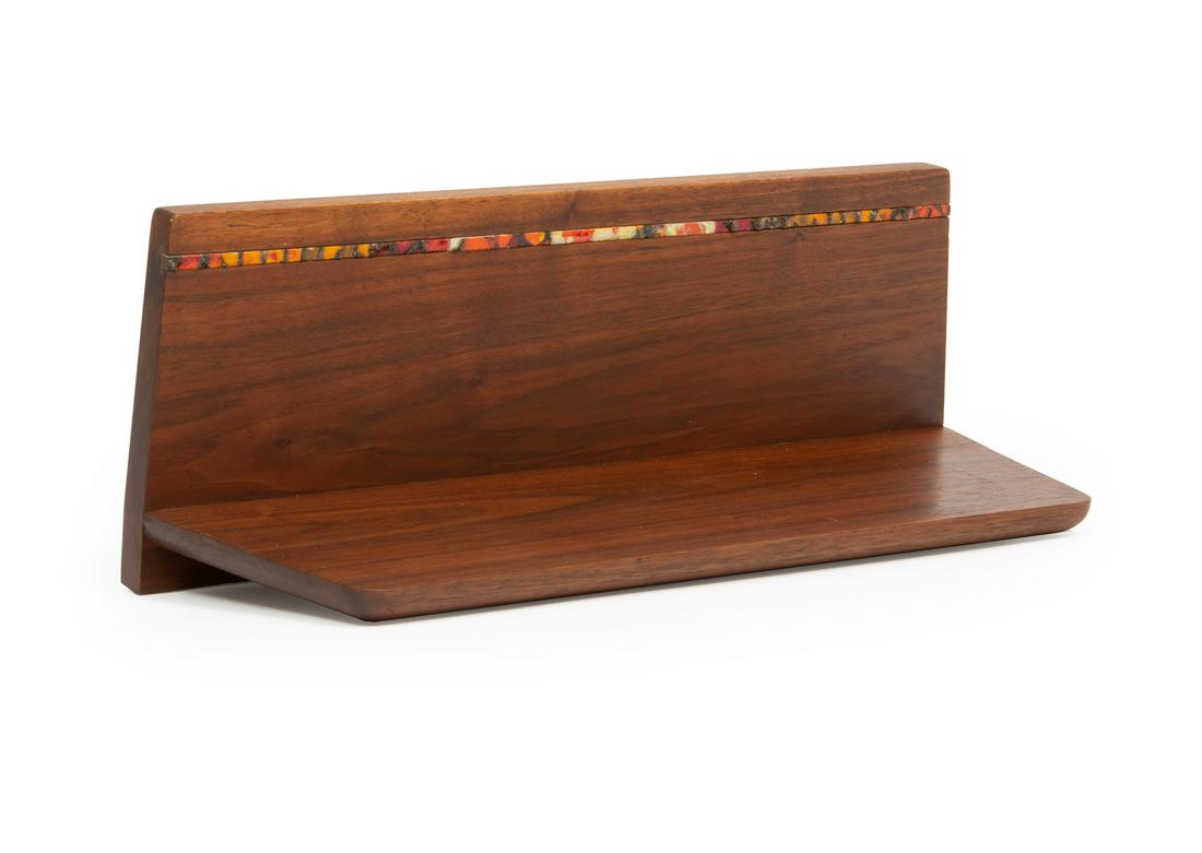 Harris Strong Tile-Inlaid Walnut Shelf (1 of 2)