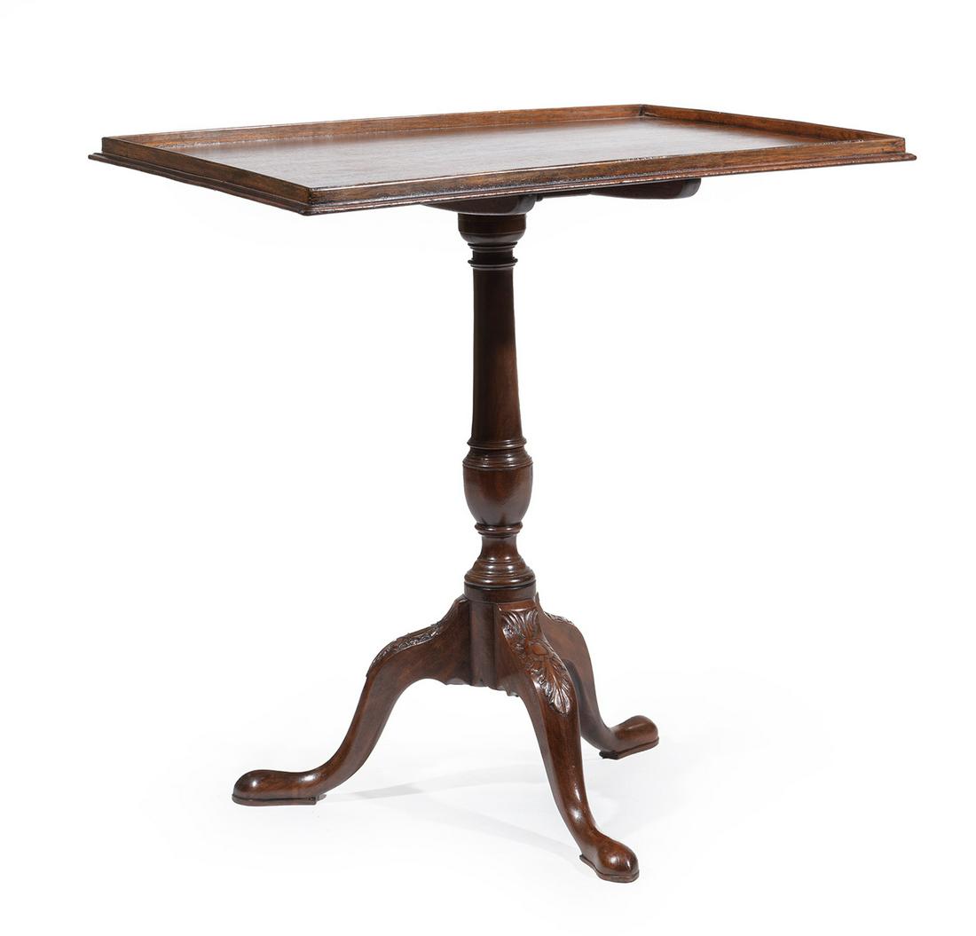 George III Carved Mahogany Tilt-Top Table (1 of 3)