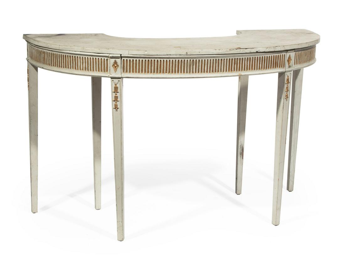 Neoclassical-Style Painted Drinking Table (1 of 3)