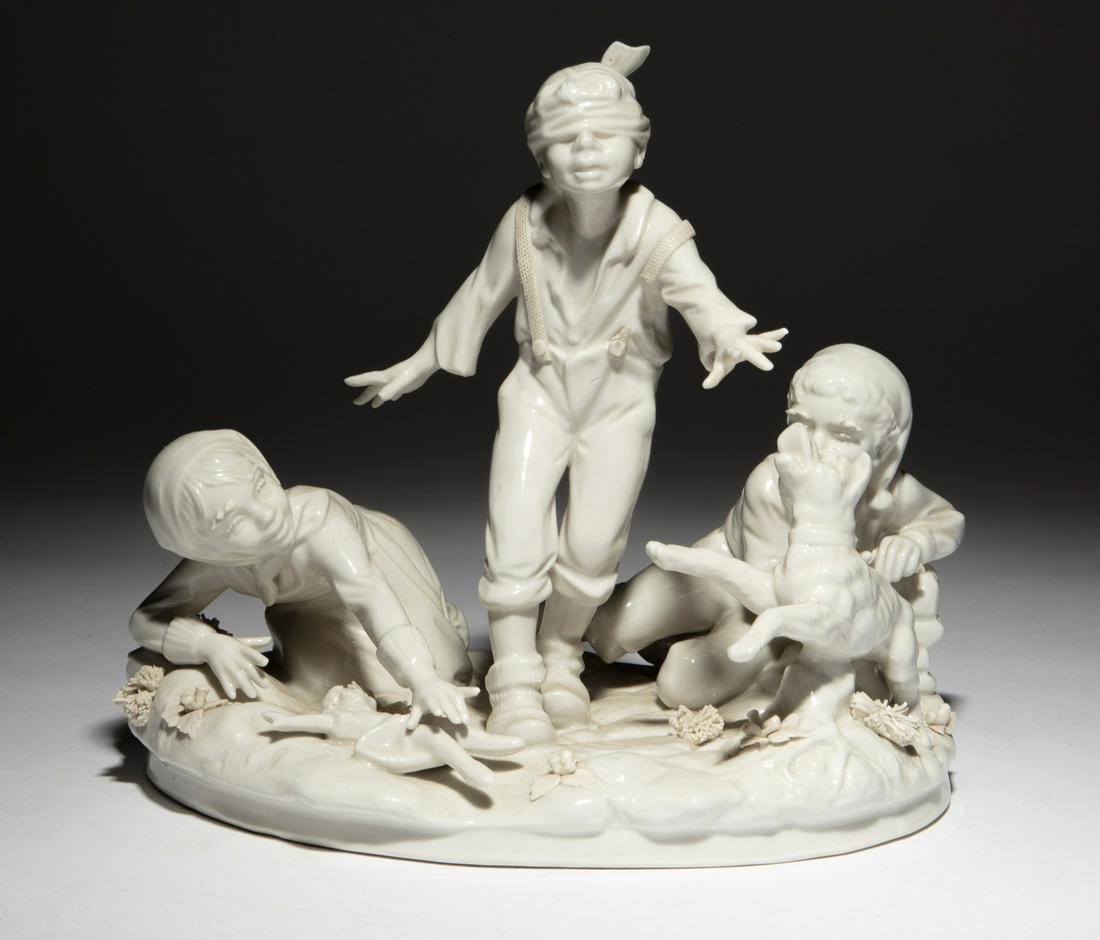 Ackermann and Fritze Porcelain Figural Group (1 of 4)