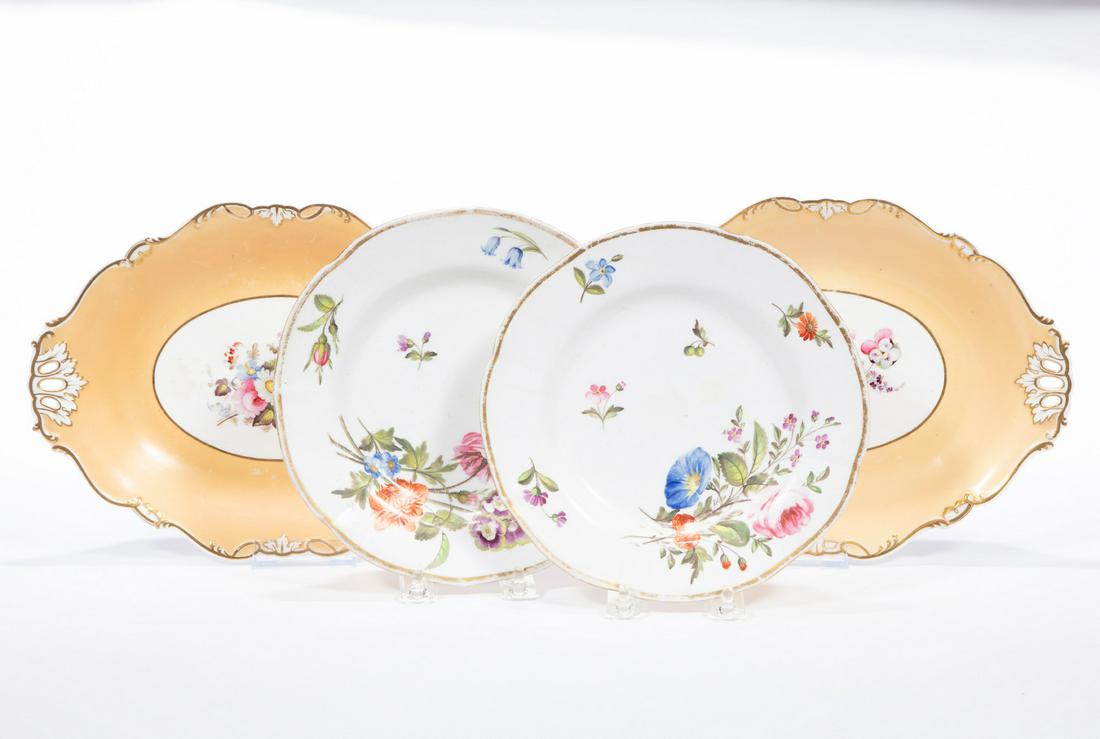 Pair of Ridgway Porcelain Oval Cake Dishes (1 of 3)