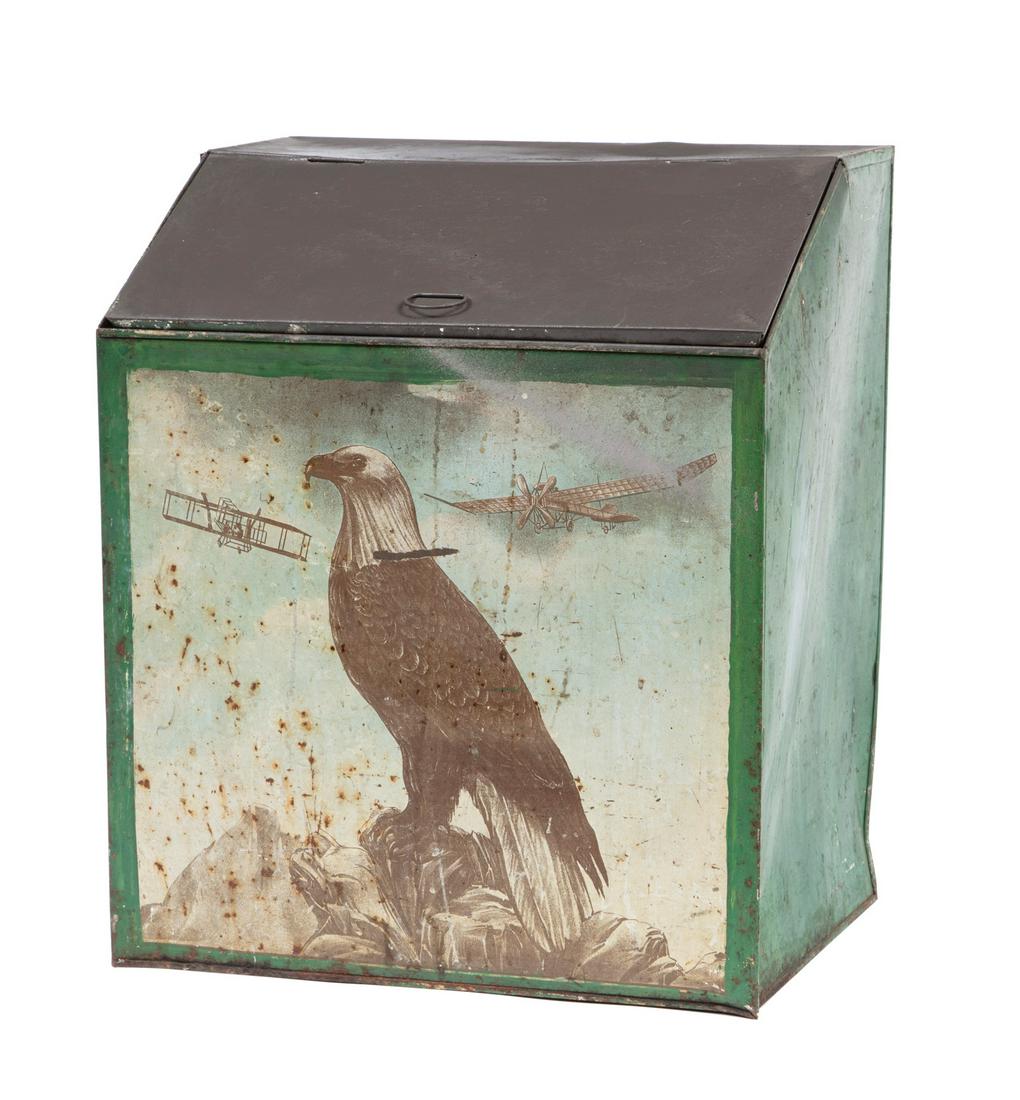 American Painted Tin Tea Canister (1 of 2)