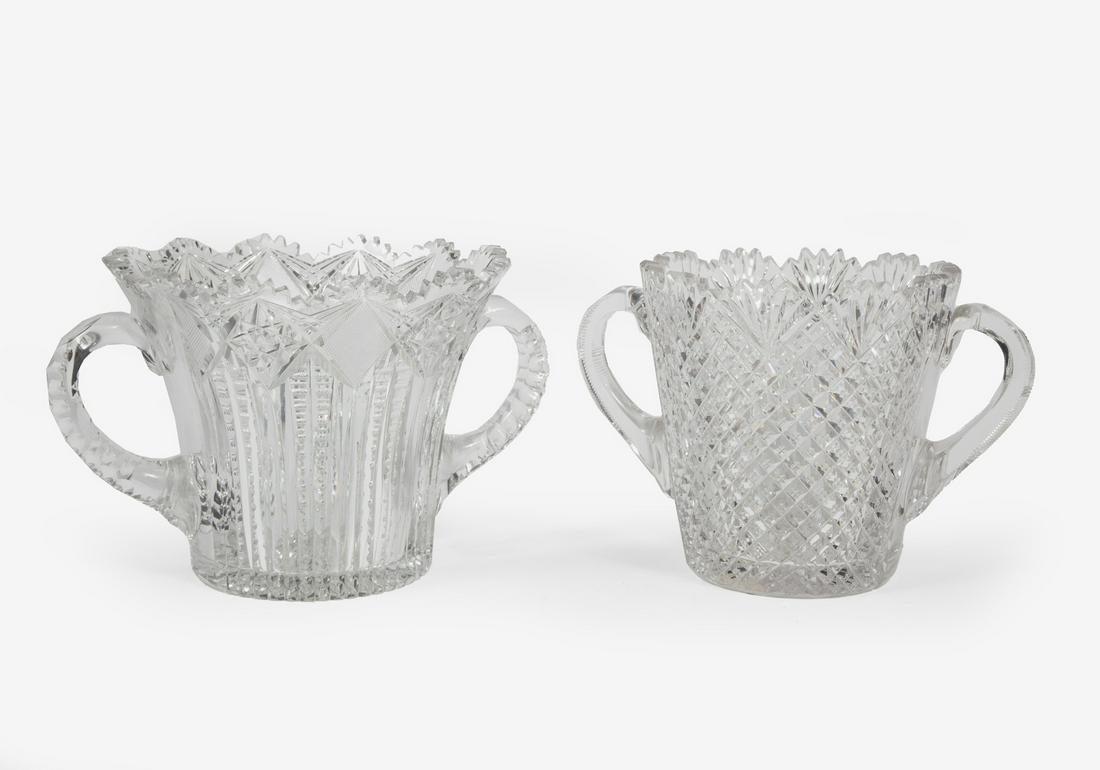Two American Brilliant Cut Glass Ice Buckets (1 of 1)