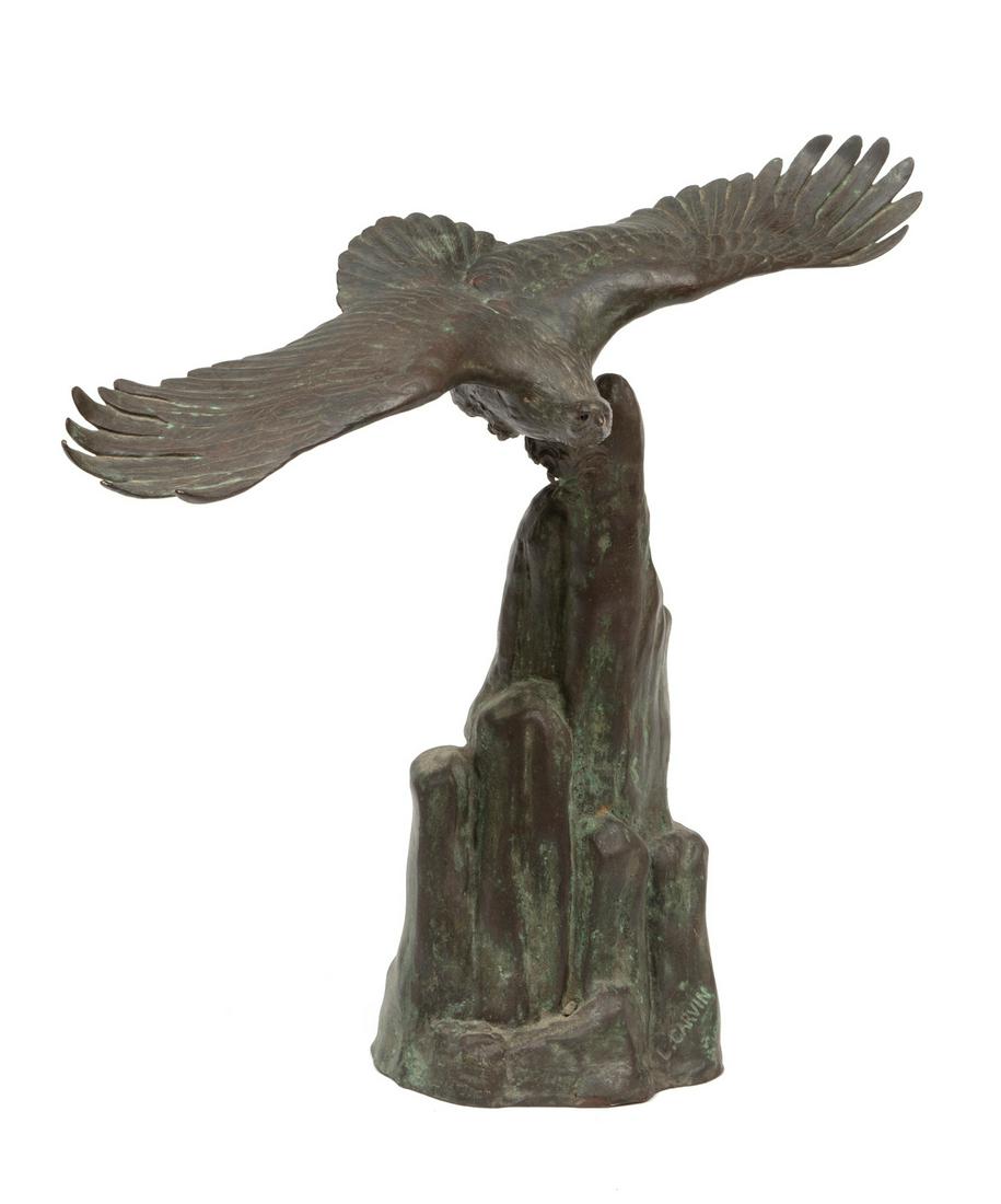 Bronze Figural Group of "Eagle Rock" (1 of 3)