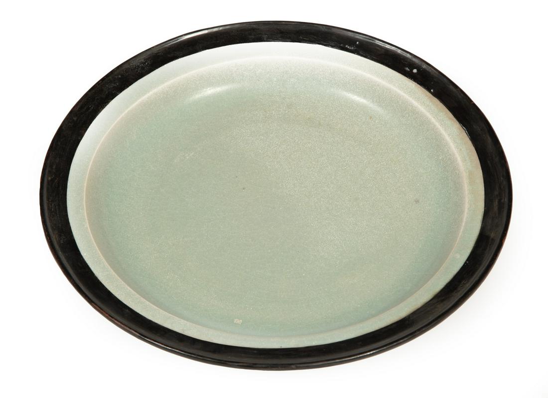 Chinese Celadon Pottery Dish (1 of 2)
