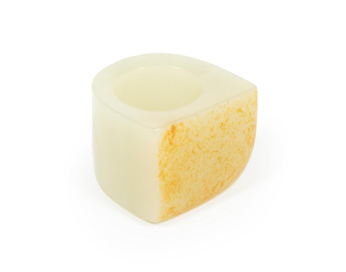 Chinese Celadon and Russet Jade Archer's Ring (1 of 2)