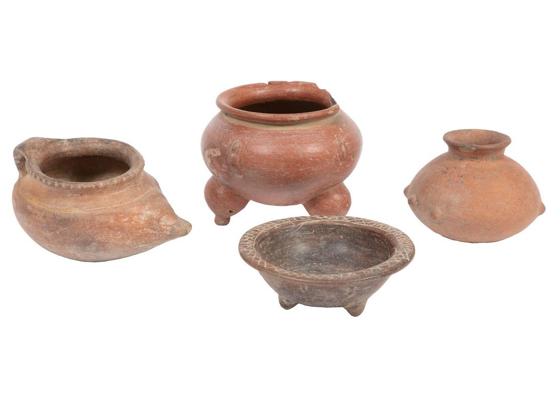 Four Pre-Columbian Pottery Vessels (1 of 3)