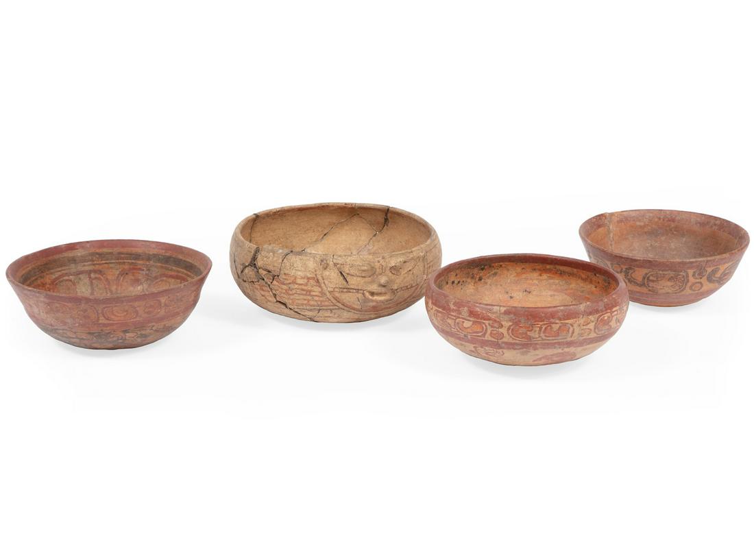 Four Pre-Columbian Pottery Bowls (1 of 4)