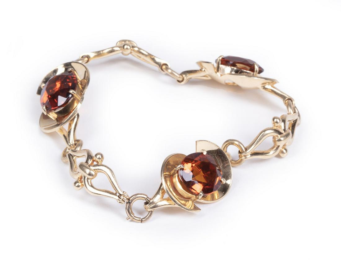 14 kt. Yellow Gold and Citrine Flexible Bracelet (1 of 2)