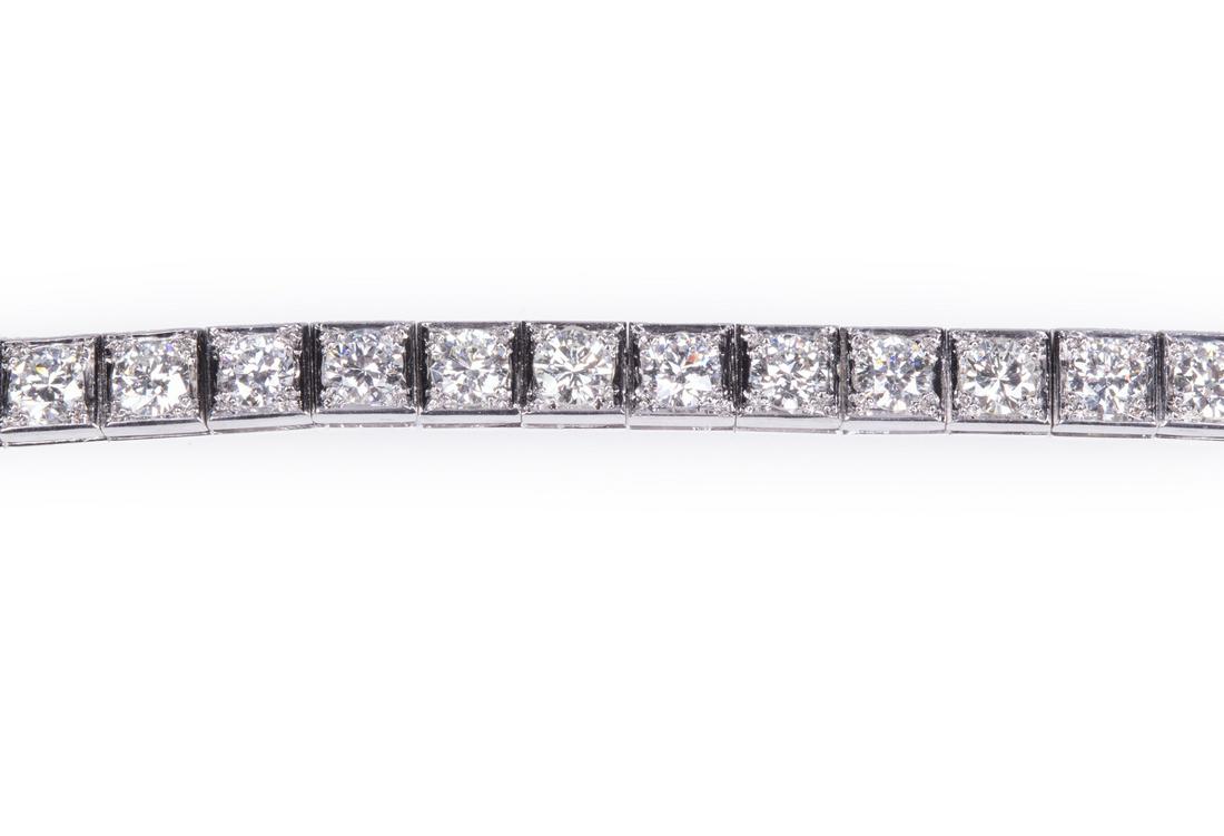 Platinum and Diamond Line Bracelet (1 of 2)