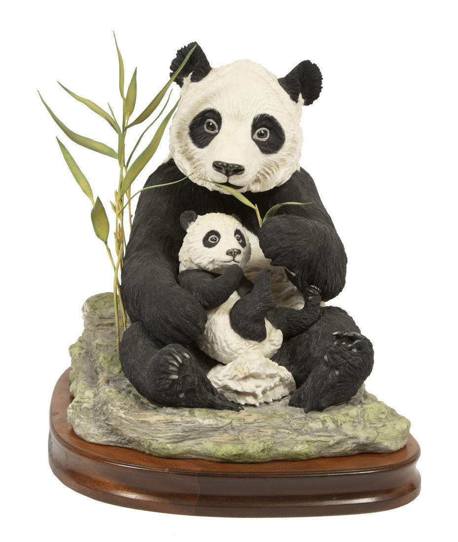 Boehm Porcelain Figure of "Panda with Cub" (1 of 4)