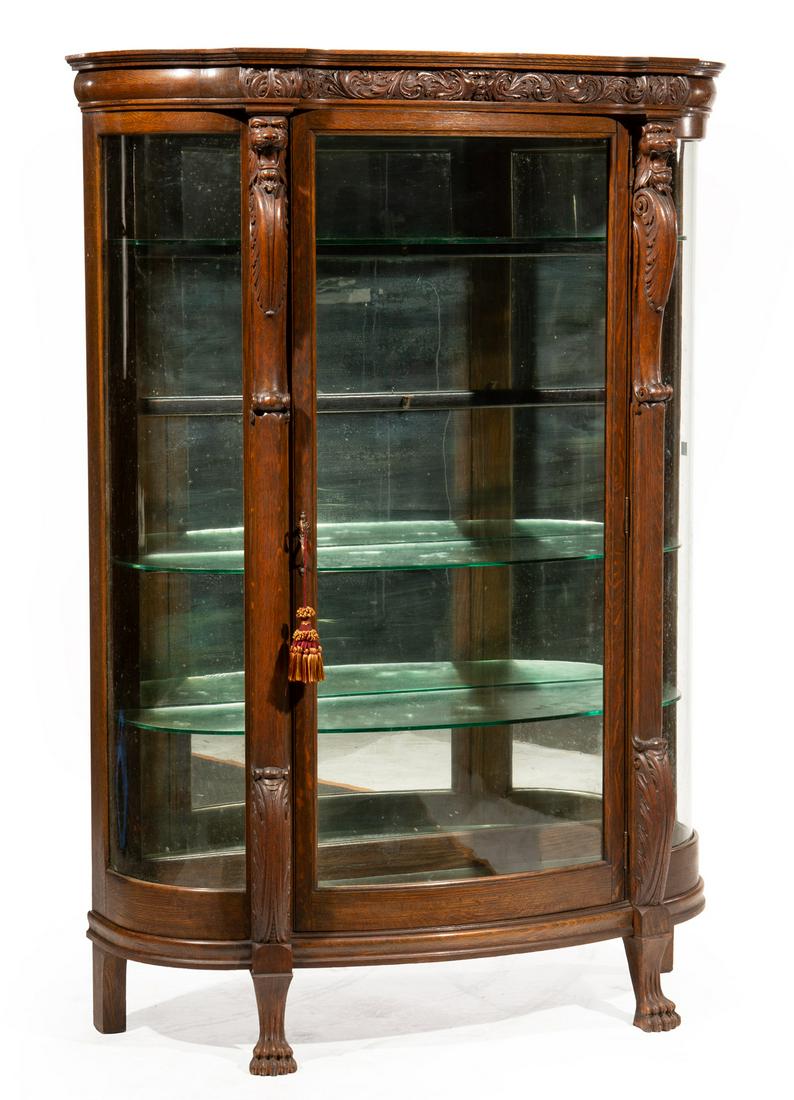 Carved Oak Cabinet, poss. Horner (1 of 4)