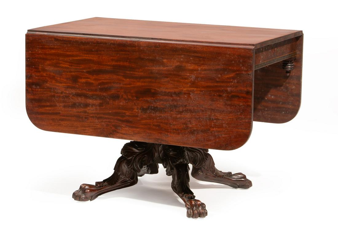 American Classical Mahogany Drop-Leaf Table (1 of 4)