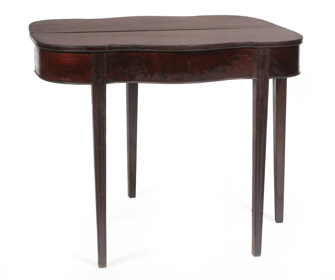 American Federal Figured Mahogany Games Table (1 of 2)