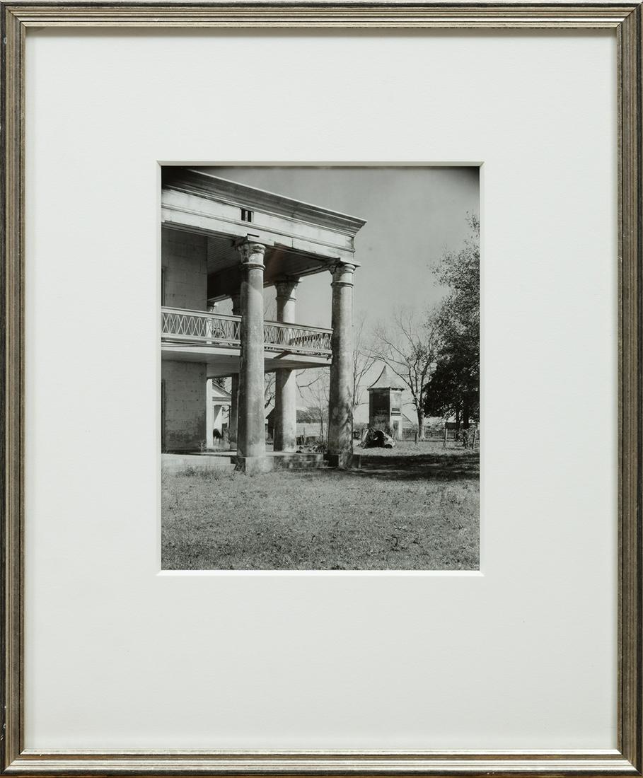 Walker Evans (American/Missouri, 1903-1975): Walker Evans (American/Missouri, 1903-1975), "Corner of Uncle Sam Plantation House and Garçonnière, Convent, Louisiana", 1935 negative creation date, later print, gelatin silver print, unsig