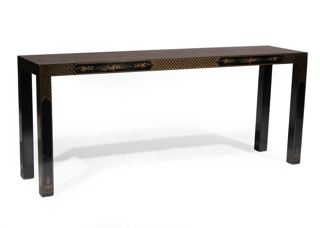 Contemporary Tropical Hardwood Console Table (1 of 4)