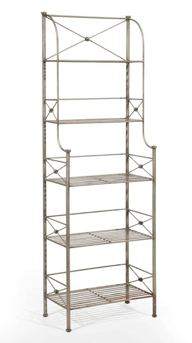 Contemporary Patinated Metal Baker's Rack (1 of 3)