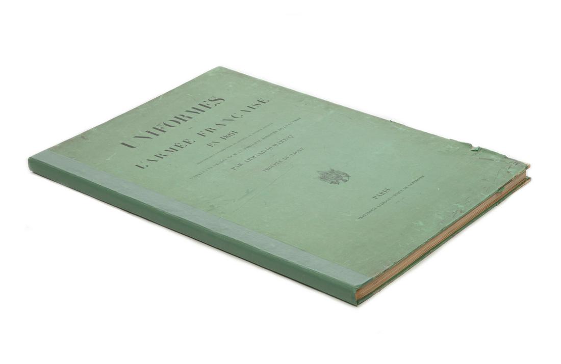 [Large Folio of Antique French Military Uniforms] (1 of 2)