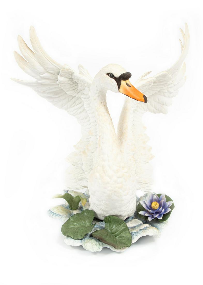 Boehm Porcelain Figure of Male Mute Swan (1 of 5)