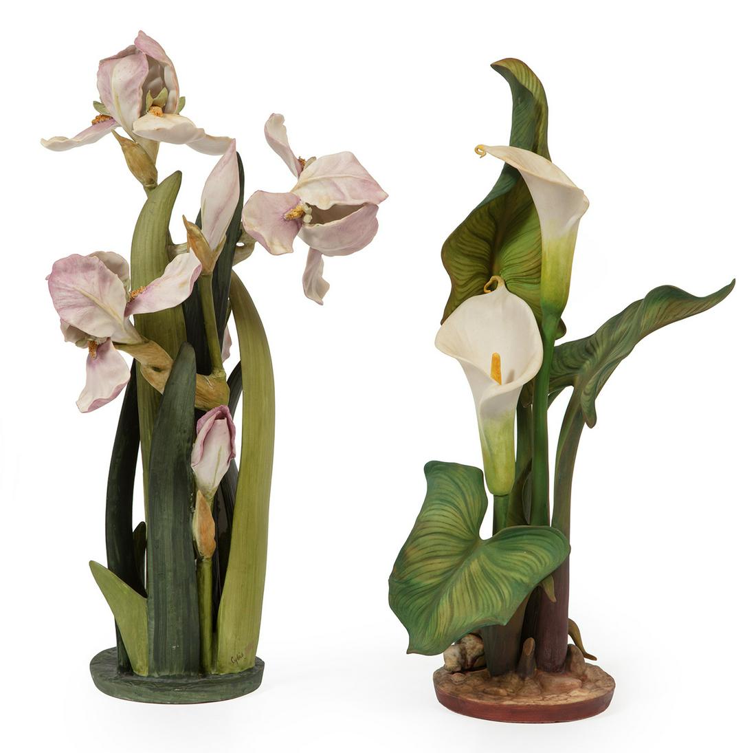 Cybis Porcelain Groups of "Iris" and "Calla Lily" (1 of 3)