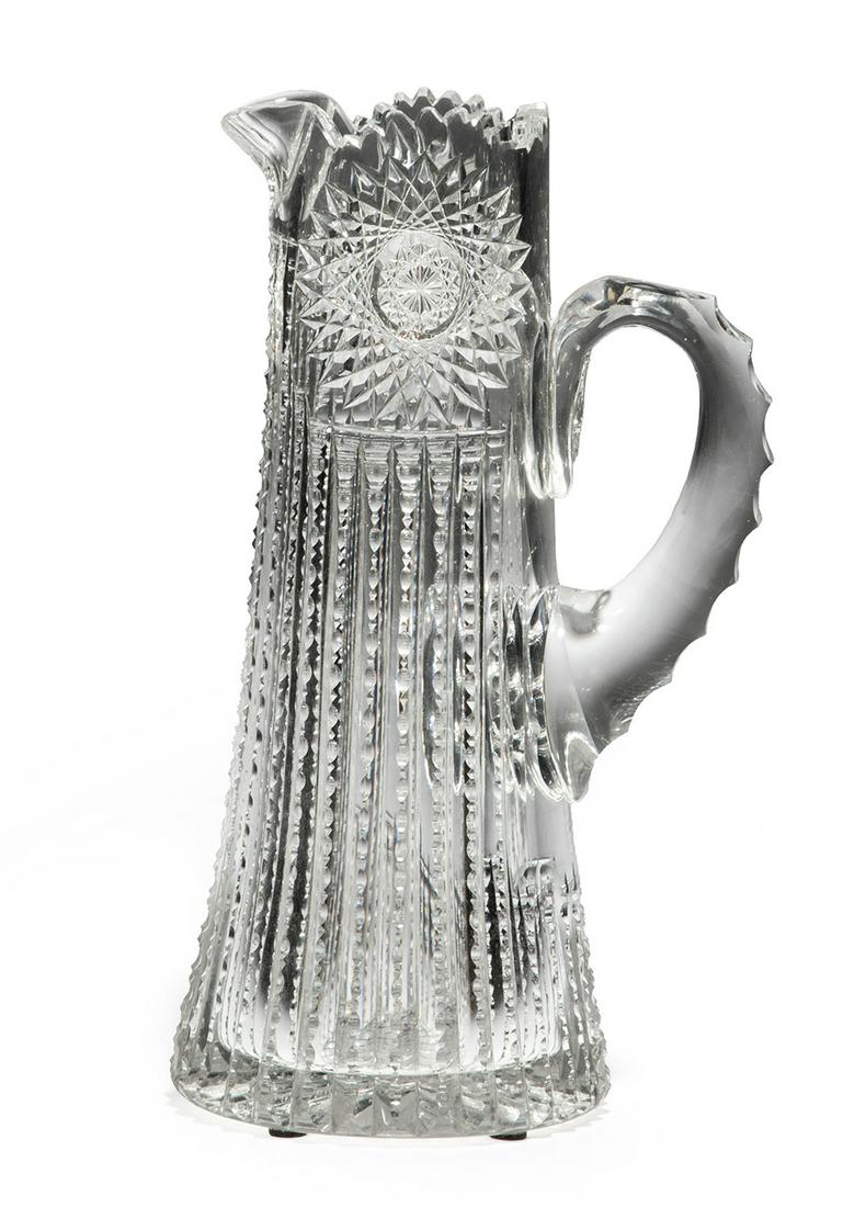 American Brilliant Cut Glass Pitcher (1 of 1)