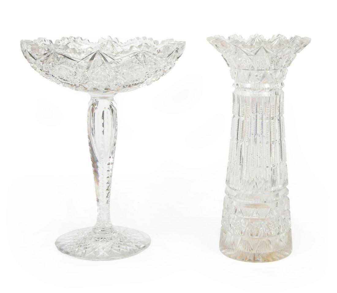 Two American Brilliant Cut Glass Items (1 of 2)